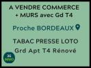 Vente Commerce Bordeaux  33000 188 m2