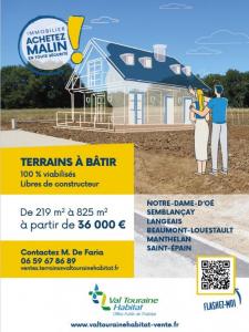 Vente Terrain SAINTE-MAURE-DE-TOURAINE 37800