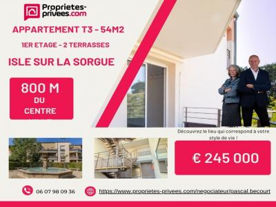 Vente Appartement 3 pices ISLE-SUR-LA-SORGUE 84800