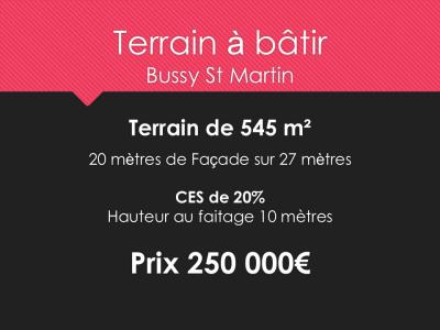 photo For sale Land BUSSY-SAINT-MARTIN 77