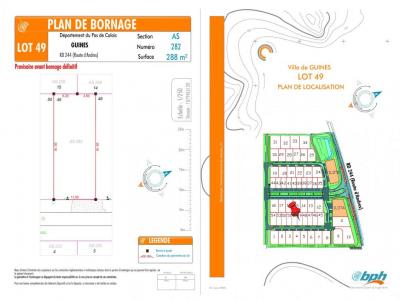 Vente Terrain GUINES  62