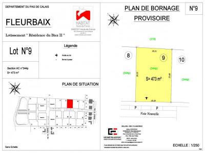 Vente Terrain FLEURBAIX  62