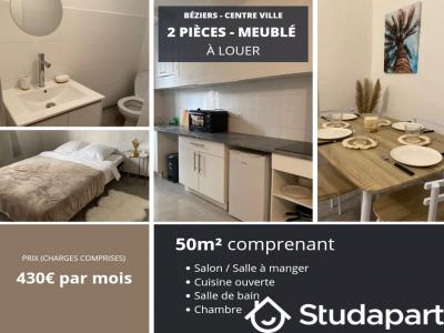 Location Appartement 2 pices BEZIERS 34500