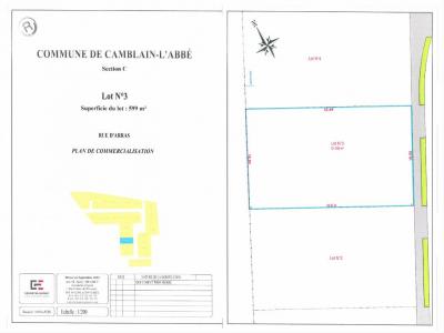 Vente Terrain CAMBLAIN-L'ABBE 62690