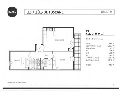 Location Appartement 3 pices CLISSON 44190