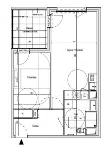 Location Appartement 2 pices MORANGIS 91420