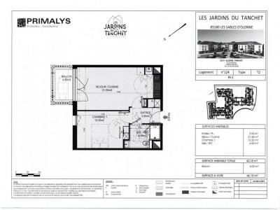 Location Appartement 2 pices CHATEAU-D'OLONNE 85180