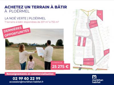 For sale Land PLOERMEL  56