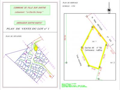 Vente Terrain FILLE 72210