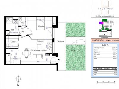 Location Appartement 2 pices PAU 64000