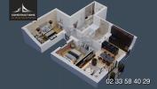 For sale Apartment Granville 50400 59 m2 3 rooms
